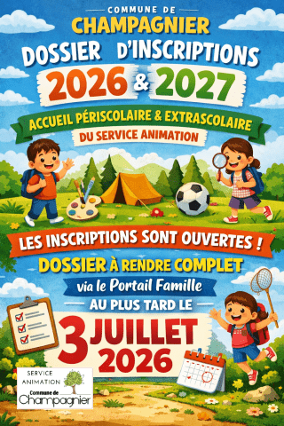 Affiche ouverture des dossier 2026 2027.