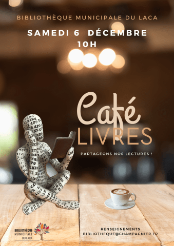 affiche café livres