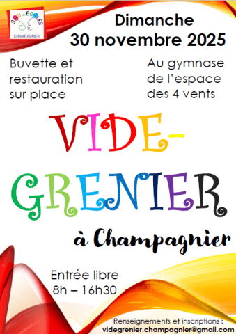 affiche vide grenier_sous des écoles