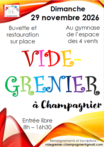 affiche  vide grenier