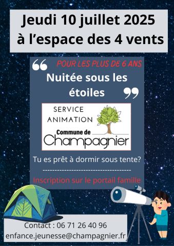 veillée sous les étoiles