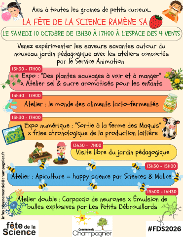 la fête de la science ramène sa fraise définitif.