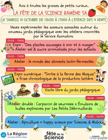 la fête de la science ramène sa fraise